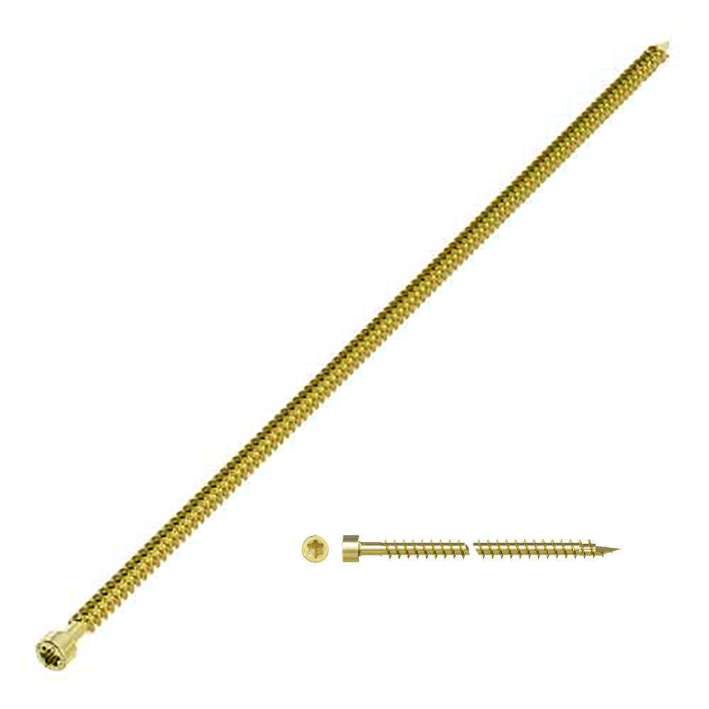 0.525 x 31 1/2 - Strong-Drive® SDCFC TIMBER-CFC Screw Yellow Zinc Coated Thread Len:30 1/8 (T50 6-Lobe) - Box (50)