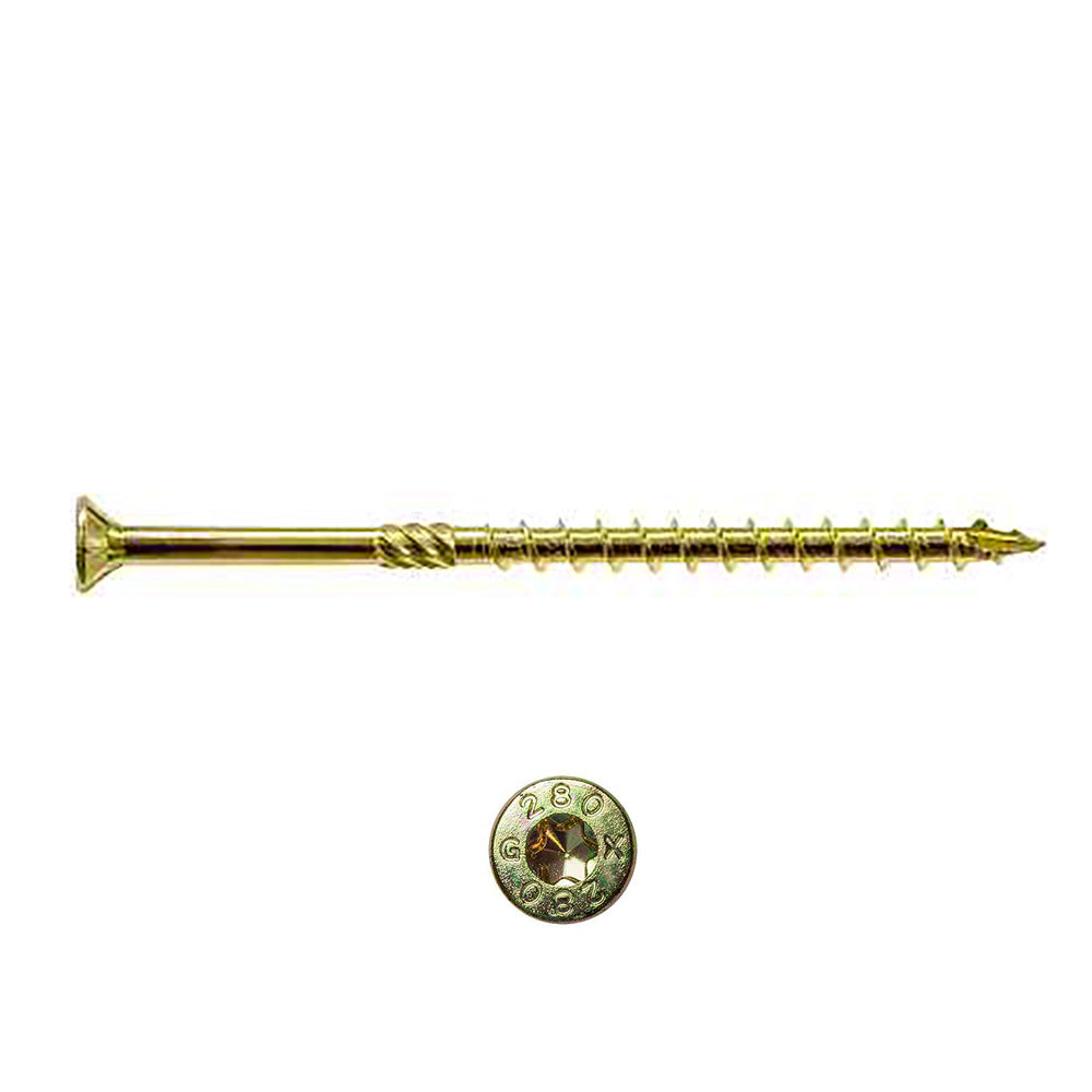 0.275 x 6 1/4 Strong-Drive® SDCP TIMBER-CP Screw Yellow Zinc Coating (T40 6-Lobe) - Box (250)