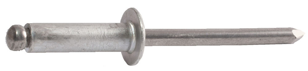 ABA 4-8 1/8 (.376-.500) x 0.625 Button Head Aluminum Rivet / Aluminum Mandrel - Carton (10000)