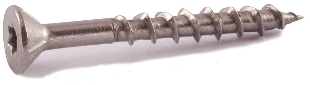 10 x 3 Simpson 6-Lobe Flat-Head Deck-Drive™ DWP Wood Screws 316 Stainless Steel  (T25) - Box (1 lb. - 68)