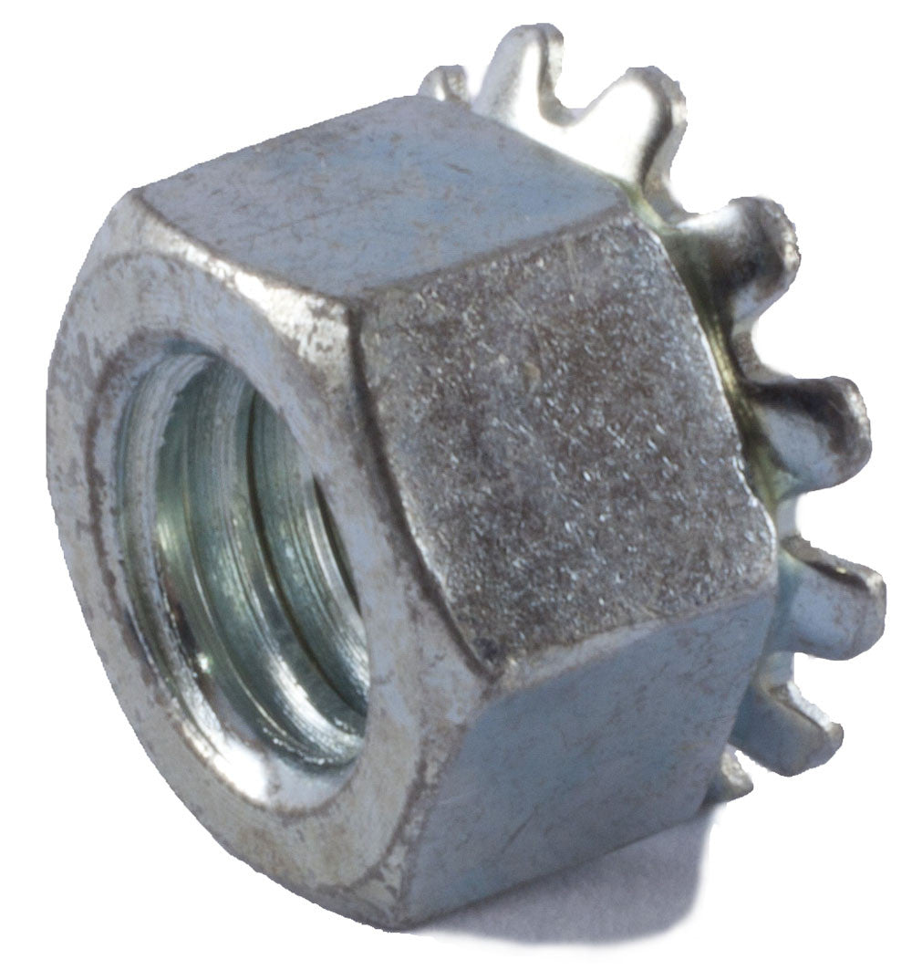 3/8-24 Keps Nut Zinc Plated - FMW Fasteners