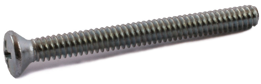 10-32 x 1/2 Phillips Oval Head Machine Screw Zinc - FMW Fasteners