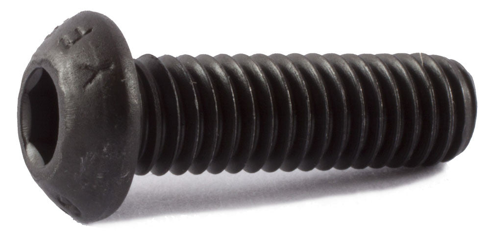 M4-0.70 x 8  Button Socket Cap Screw 12.9 Alloy ISO 7380 Black Oxide - Metric - FMW Fasteners