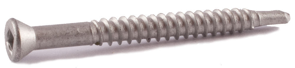 7 x 2 1/4 Simpson Trim-Head Self-Drilling Siding Screw - Square Drive 410 SS - Box (100) - FMW Fasteners