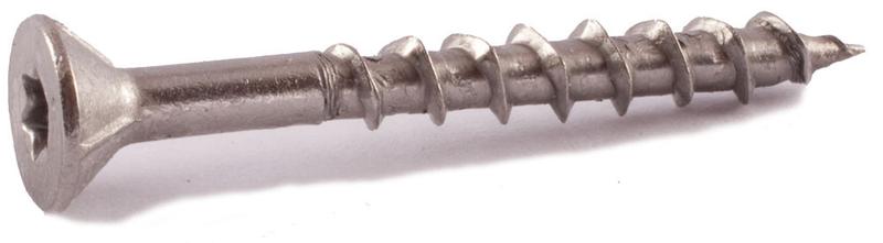 #8 x 1 1/4 Simpson Flat-Head Deck-Drive™ DWP Wood Screws 305 Stainless Steel (T20) - Box (5 lb. - 880)