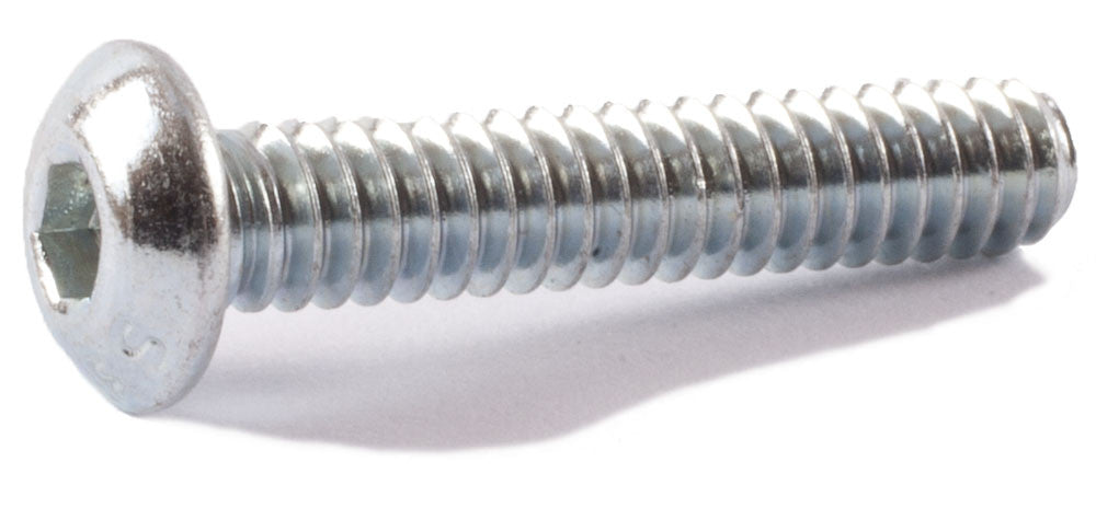 4-40 x 1/2 Button Socket Cap Screw Zinc - FMW Fasteners